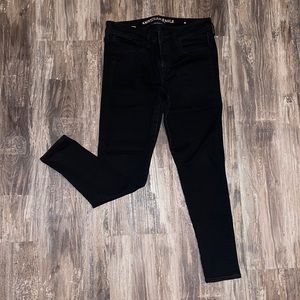 American Eagle Super Super Stretch X Black Jegging
